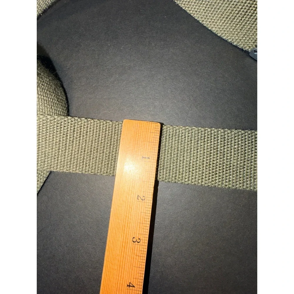 Vans Off The Wall Mens Web Belt Olive Green Canvas Flip Top Bottle Opener Buckle